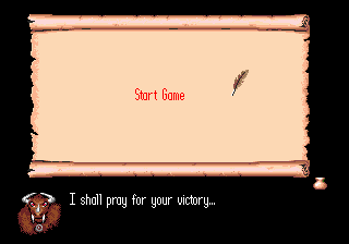 Final game start menu