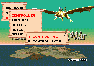Controller menu