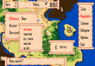 Policy Negotiate Alliance subcommand