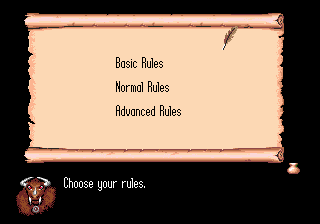 Rules menu