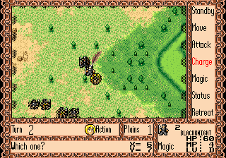 Tactical Charge command (Hex screen)