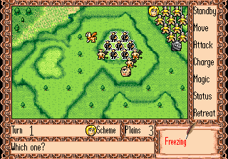 Tactical Screen scheme use menu