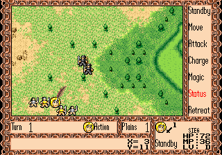 Tactical Status command target selection