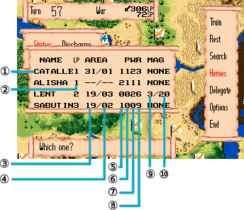 War Heroes Status subcommand